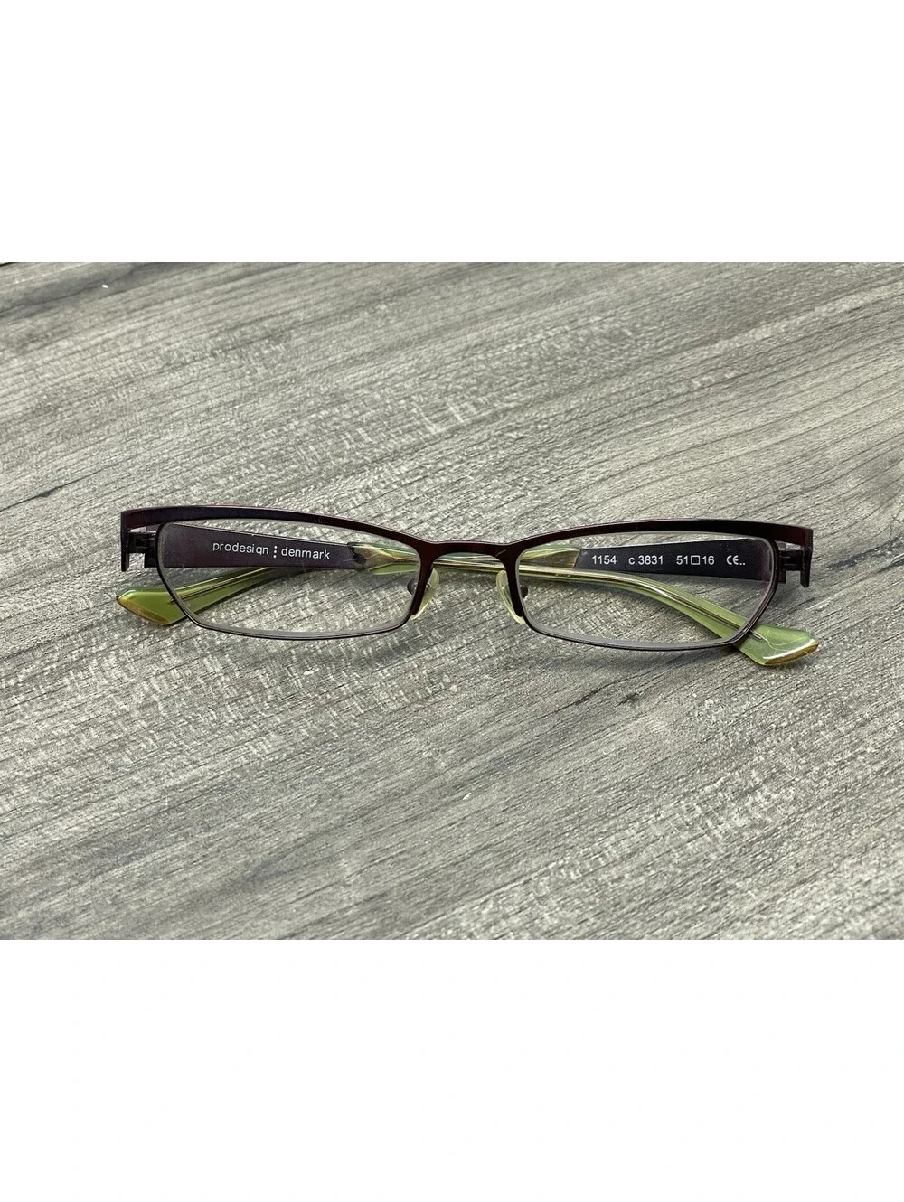 PRODESIGN Denmark 1154 Eyeglasses Frame c.3831 Red Purple 51[]16 Frames + Case